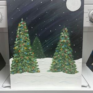Holiday Night Festive Canvas Art